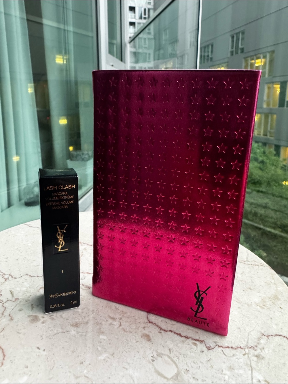 YSL Black Mascara - Noir Black and Notebook